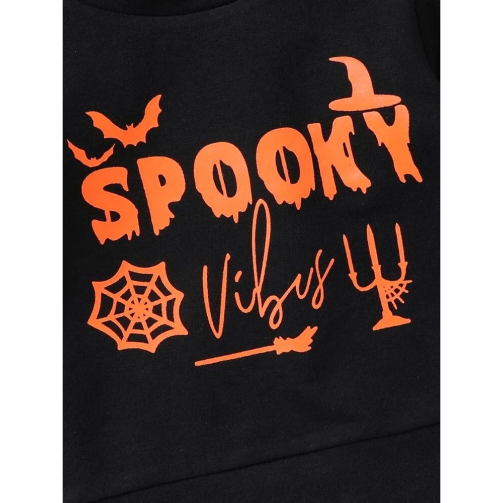 Baby Halloween Spooky Vibes Sweatshirt 6-9 Months - Picture 3 of 3